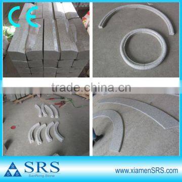 Custom size cheap white granite kerbstone