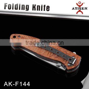 3Cr13 Stainless Steel Folding Knife With Wooden Handle Camping Hand Tools photo-3