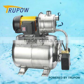 Garden submersible pump with booster system