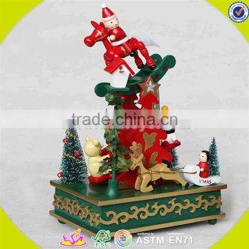 wholesale baby wooden christmas tree music box top fashion kids wooden christmas tree music box W07B013A