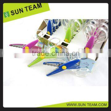 CS010 Hot-sell 5-1/4" scissors different shapes craft scissors set