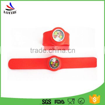 high quality red color silicone rubber wrist watch band