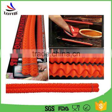 100% Food Grade 2 Pcs/set Customized Wire Rack Microwave Silicone Oven Rack Guard photo-4