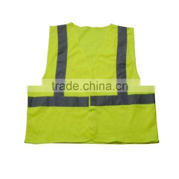 Printed Safety Warning Reflective 100 Polyester Work Vest