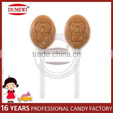 Brown Sweet OEM Printing Hard Coconut Flavor Lollipop Candy photo-2