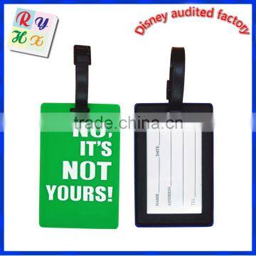 Custom Made Debossed Logo Silicone Pvc Luggage Tag Hot Sell photo-2