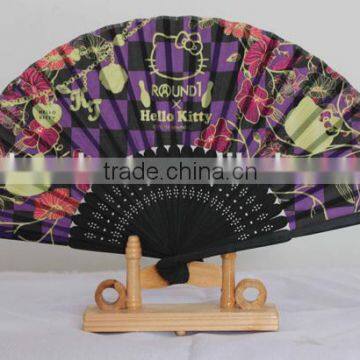 Summer Japanese Style Bamboo Fan Hanabi Daikai Bamboo Fan Natsumatsuri Fan