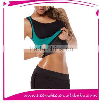 100 % latex neoprene body slimming shaper vest Waist Cincher with Zipper