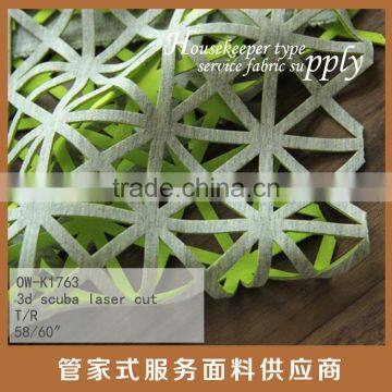 POLY AND RAYON 3D SCUBA LASER CUT FABRIC photo-4