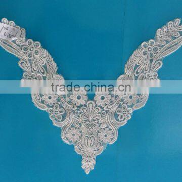 Factory supply large beaded lace applique with best price