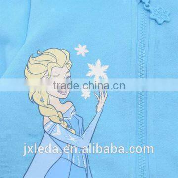 Soft Fleece Zip Print Hoodie Baby Girls, Infant Wear Wholesale Export, Babies Wear Suppliers photo-3