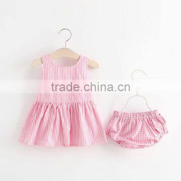 Korean Version of Strap Dress + Underwear 2 Pcs of Baby Clothes 2 Years Old photo-3