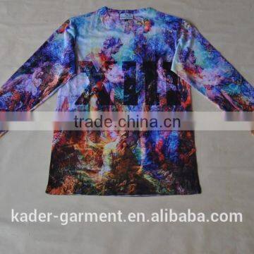 Custom sublimation long sleeve T Shirt