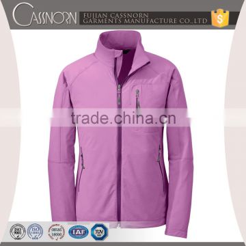 luminous colors sports wear warm women outdoor hiking softshell jakcet