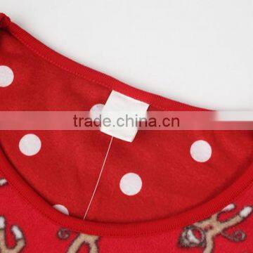 The Red Women's Nightwear, Printing Fire Pajamas photo-4