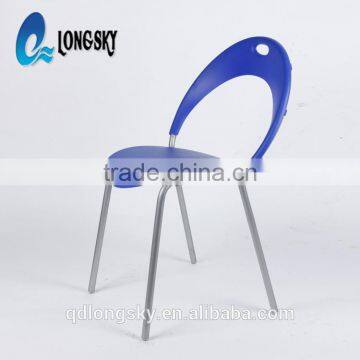 LS-4016 High Quality Cheap Plastic Dining Chair Stackable Simple Chair for Wholesale photo-2