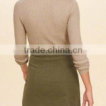 EY0872S Deep V-neck Ladies Long Sleeve Pullover Sweater photo-2