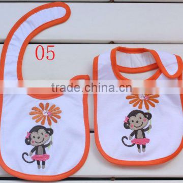 High quality cotton baby bib for sale various animal can be choosed