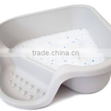 R1865H Semi Enclosed Cat Toilet New Triangle Cat Litter Box Open Cat Toilet photo-4