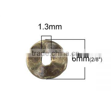 Zinc Based Alloy Wavy Beads Antique Bronze photo-2