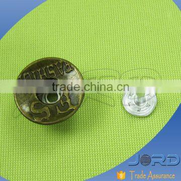 Newest Fashion Custom Shank Logo Brass Suit Buttons With Low MOQ