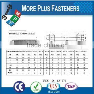 Made In Taiwan Galvanized Eye and Eye or Hook and Eye Turnbuckles Barrel Strainers or Tensioners DIN 1480 photo-4