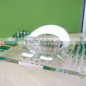 Hight Quality Crystal Kuwait Stadium Model for Souvenir Gift photo-2