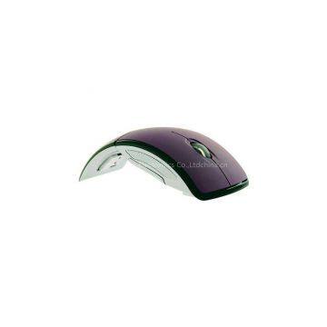 Fashion Mini USB Jack 2.4G Snap-in Transceiver Optical Foldable Folding Arc Wireless Mouse