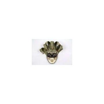 Hand Made Venetian Jester Mask For Masquerade Ball 17 Inch Face Mask