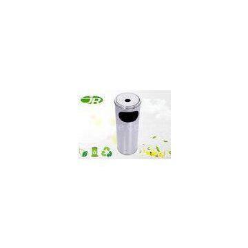 Big Stainless Steel Ashtray Bin Round  Stand With Logo Plastic Bucket