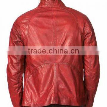Bike Leather Jacket Hight Quality Sheep Skin Slim Fit photo-5