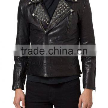 New Style Slim Fit Sheep Skin leather jacket/CLASSIC LEATHER JACKET