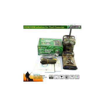 12MP Night Vision Wide Angle Hunting Trail GSM GPRS MMS Hunting Trail Camera With Remote Control
