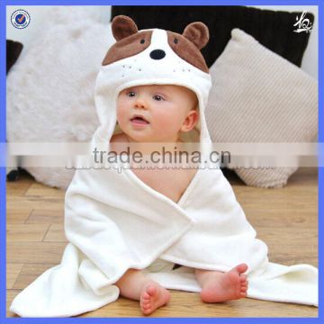 Ultra soft Animal design toddler hooded towel baby fleece