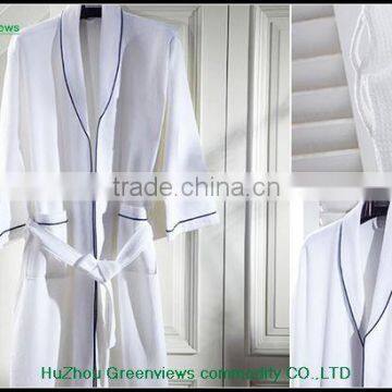 Waffle Bath Robe for Hotel Bathrobe Waffle Weave Men Plus Size Cotton Waffle Embroidered Robe photo-5
