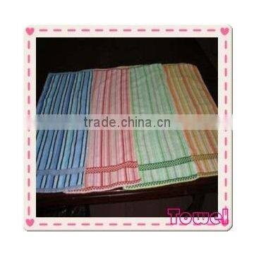 cheaper kitchen towel,stripe gird tea towel