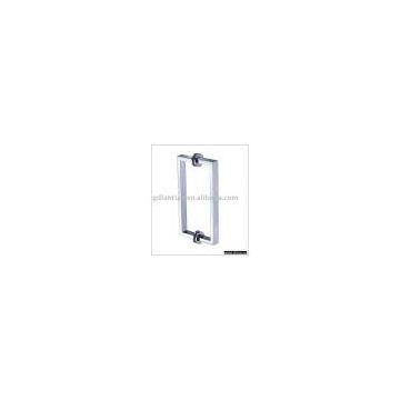 glass door handle,polished chrome,solid
