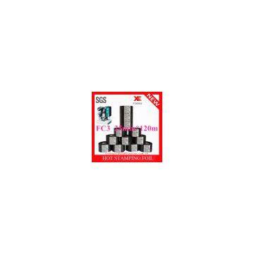 Fineray brand FC3 25mm*122m black hot stamp ink ribbon/ hot foil ribbon/ hot foil tape/ hot date coding ribbn for food and medical date coding and printing