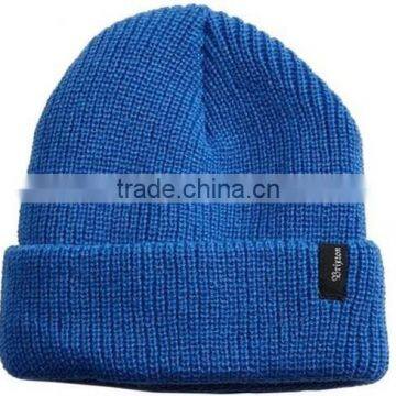 China wholesale cheap knit winter warm custom acrylic beanie