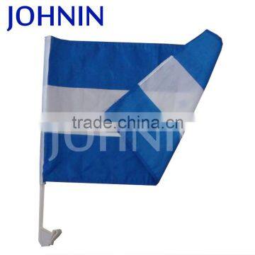 Factory Directly Supply 75D Polyester Silk Screen Printing Custom Country Car Flag With Stick For Cheering Or Election