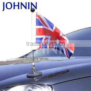 Gold Sales Popular Metal Aluminum Pole Magnetic Diplomatic Car Flag