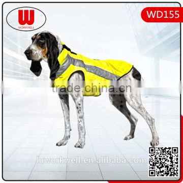 High Visibility Reflective Waterproof Winter Dog Vest With Quilted Padding