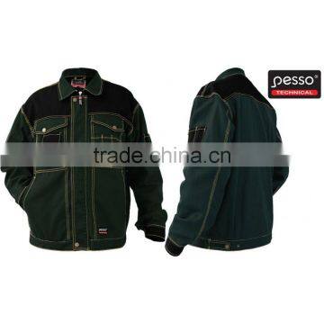 PESSO Canvas Polyester Cotton Green Workwear Bibpants photo-2