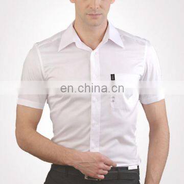 OEM classic summer short sleeve shirt big size for men white, gray, dark gray, cotton 100%