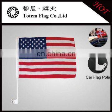 Cheap Polyester American Car Flag, USA Car Flag