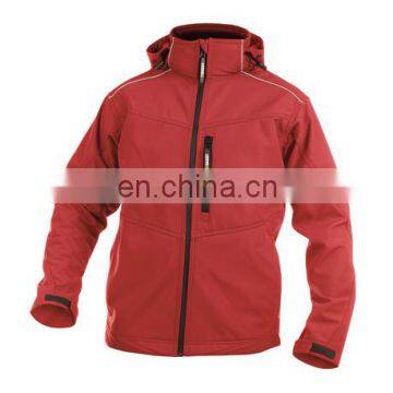 high quality windproof waterproof softshell fleece jacket with hood