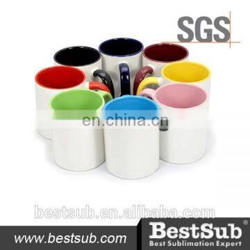 JS Coatings Sublimation Mugs 11oz Inner Rim Color Mug B11TAA