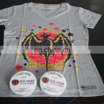 100% cotton customized magic compressed t-shirt as promotional partners