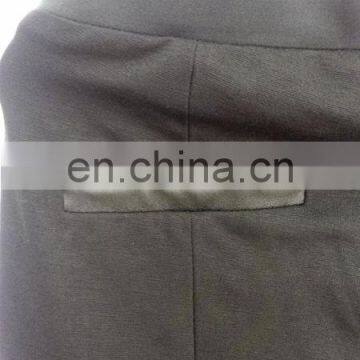 Ladies Stretch Lamb Leaather Pants With Ponti Fabric photo-5