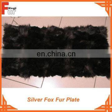 Silver Fox Front Leg Plate Fox Fur Plate